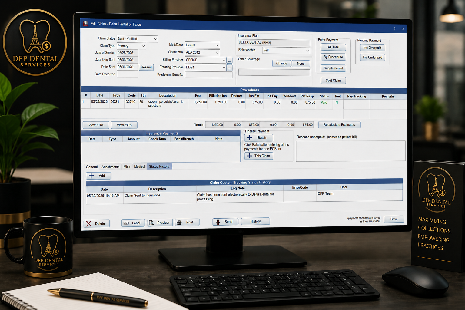 Open Dental Dashboard